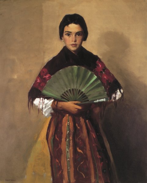 The Green Fan (Girl of Toledo, Spain)