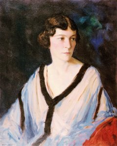 O in Black with Scarf (or Marjorie Organ Henri)